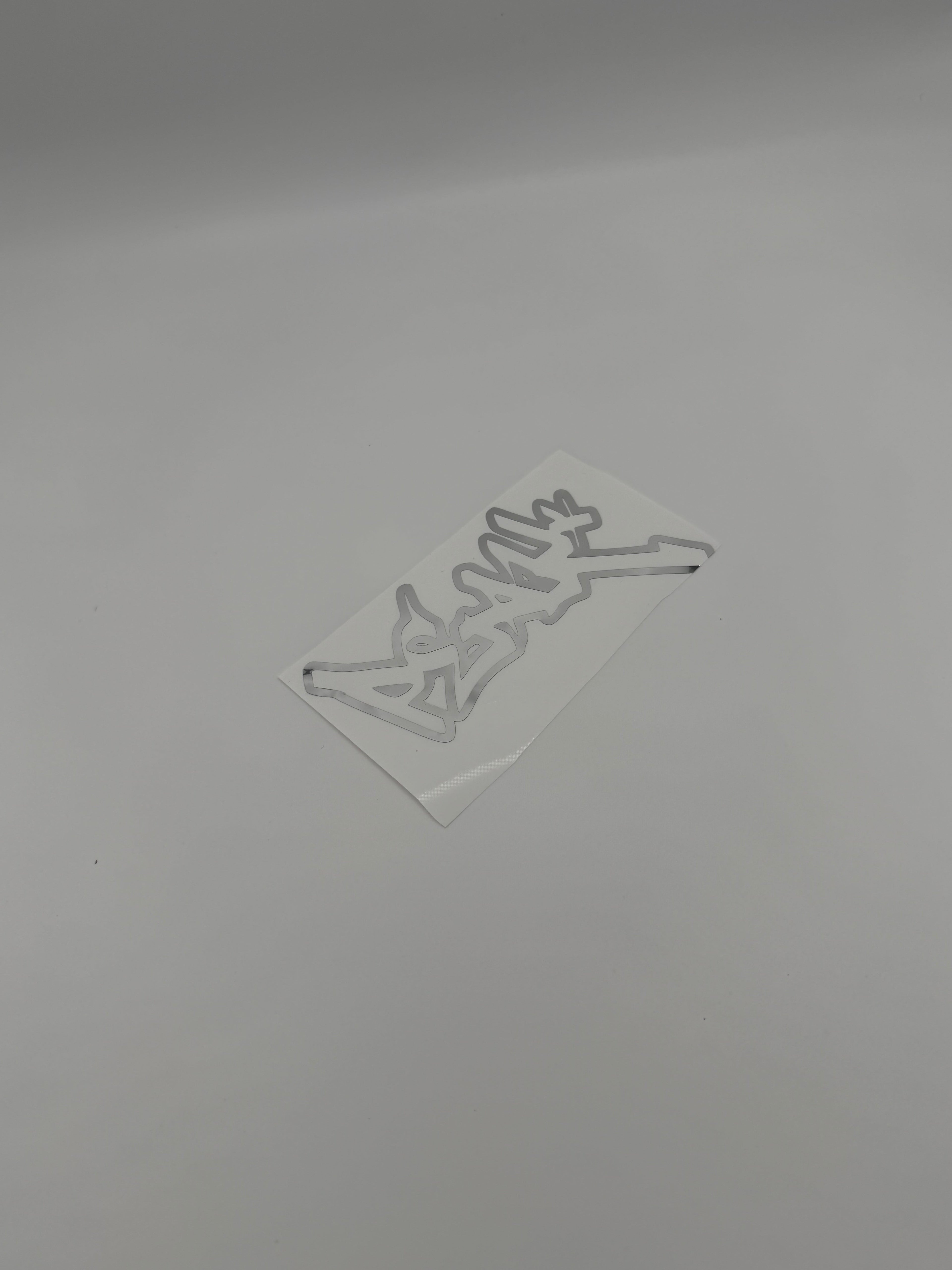 Chrome Peak Sticker